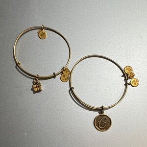 Alex and Ani Gold Charm Bangle Bracelets
